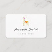 Llama Babysitter Minimaal Visitekaartje (Voorkant)