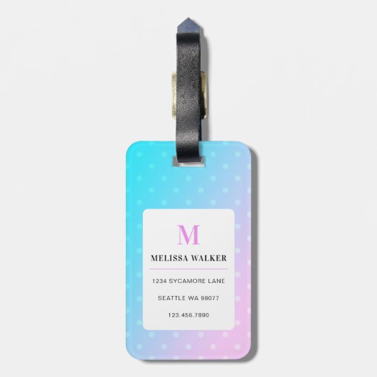 Llama-Bagagelabels Bagagelabel (Achterkant verticaal)