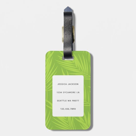 Llama-Bagagelabels Bagagelabel (Achterkant verticaal)