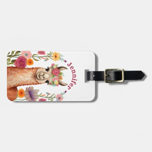 Llama-Bagagelabels Bagagelabel (Voorkant horizontaal)