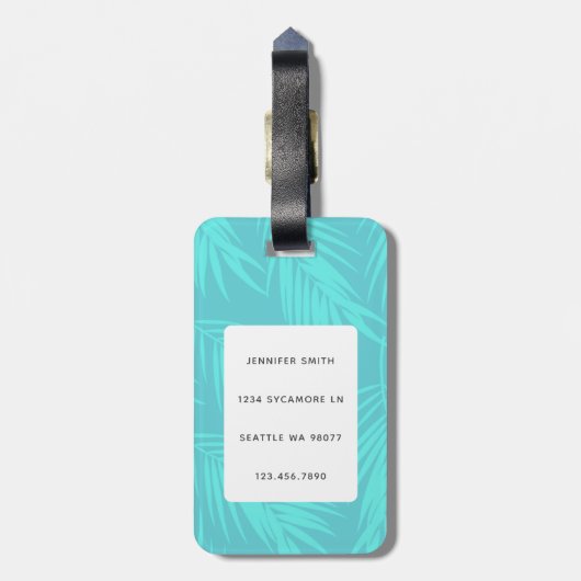 Llama-Bagagelabels Bagagelabel (Achterkant verticaal)