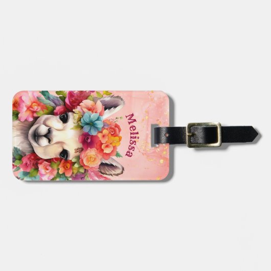 Llama-Bagagelabels Bagagelabel (Voorkant horizontaal)