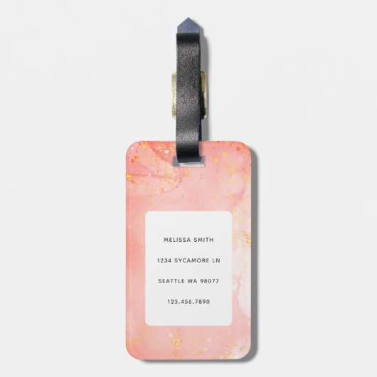 Llama-Bagagelabels Bagagelabel (Achterkant verticaal)