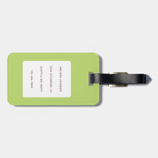 Llama-Bagagelabels Bagagelabel (Achterkant horizontaal)