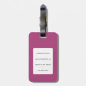 Llama-Bagagelabels Bagagelabel (Achterkant verticaal)