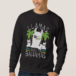 Llama Bahamas Souvenir Travel Vacation Bahamian Fl Trui