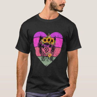 Llama Bandana Alpaca Retro Love Fu T-shirt