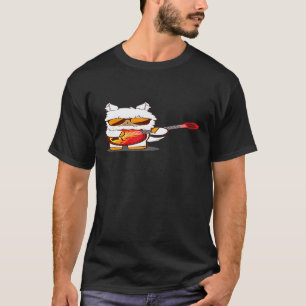 Llama Banjo  Schattige Alpaca Muziekinstrument T-shirt