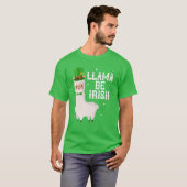 Llama Be Irish Shamrock St. Patrick's Day Saint Pa T-shirt (Voorkant volledig)