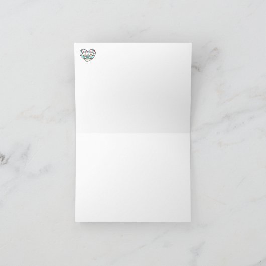 Llama bedankje bedankkaart (Binnen)