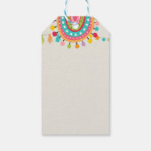 Llama bedankt labels Fiesta Cactus Alpaca Mexican Cadeaulabel (Achterkant)