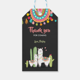 Llama bedankt labels Fiesta Cactus Alpaca Mexican Cadeaulabel