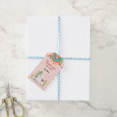 Llama bedankt labels Fiesta Cactus Alpaca Mexican Cadeaulabel (Met Touw)