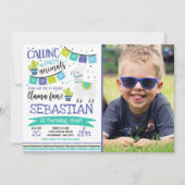 Llama Birthday Invitation Whole Llama Fun Party Kaart (Voorkant)
