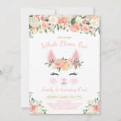Llama Birthday Invitation Whole Llama Fun Party Kaart (Voorkant)