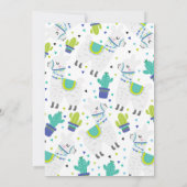 Llama Birthday Invitation Whole Llama Fun Party Kaart (Achterkant)