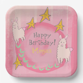 🦙 LLAMA BIRTHDAY PAPIEREN BORDJE