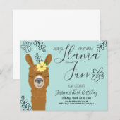 Llama Birthday Party Budget (Voorkant / Achterkant)