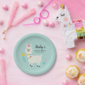 Llama Birthday Party Papieren Bordje (Feest)