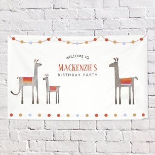 Llama Birthday Spandoek