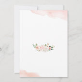 Llama Bloemen Baby Shower Uitnodiging (Achterkant)