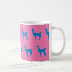 Llama Blue Pink Koffiemok