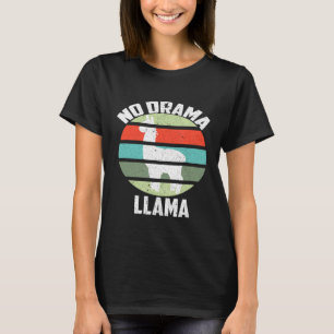 Llama Boer Liefhebber Fluisteraar Boeren Geen Dram T-shirt