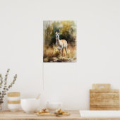 Llama Boerderij Animal Art Print Poster (Keuken)