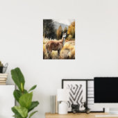 Llama Boerderij Animal Art Print Poster (Thuiskantoor)