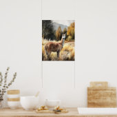 Llama Boerderij Animal Art Print Poster (Keuken)