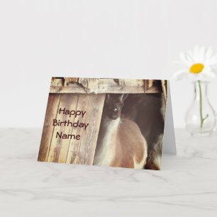 Llama Boerderij Animal Personalized Birthday Kaart