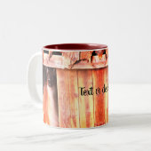  Llama Boerderij Dierlijk aangepast Tweekleurige Koffiemok (Voorkant links)