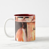  Llama Boerderij Dierlijk aangepast Tweekleurige Koffiemok (Links)