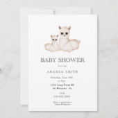 Llama Boho Moeder en Baby Safari Baby Shower Kaart (Voorkant)