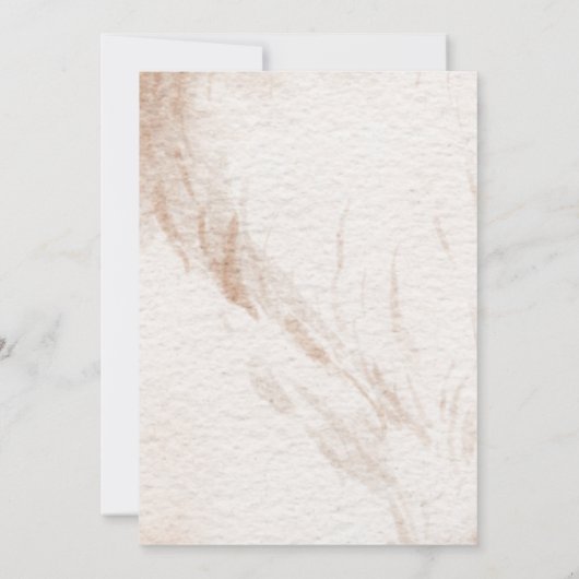 Llama Boho Moeder en Baby Safari Baby Shower Kaart (Achterkant)