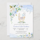 Llama Boy Baby Shower Uitnodiging (Voorkant)