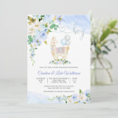 Llama Boy Baby Shower Uitnodiging (Staand voorkant)