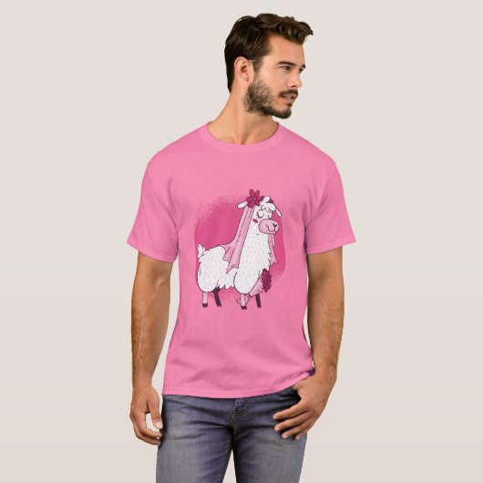Llama Bride T-shirt (Voorkant volledig)
