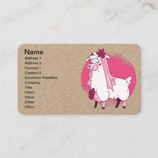 Llama Bride Visitekaartje
