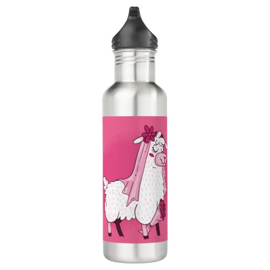 Llama Bride Waterfles (Rechts)