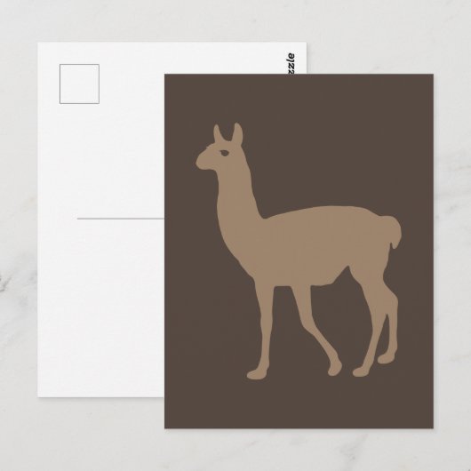 Llama Briefkaart (Voorkant / Achterkant)