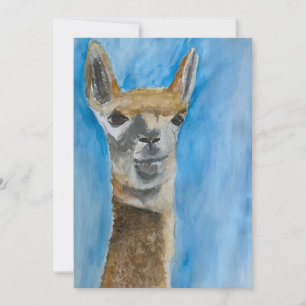 Llama-briefkaart Bedankkaart