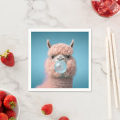 Llama Bubblegum Grappig Servet (Insitu)