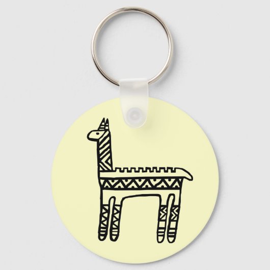 Llama-BW Sleutelhanger (Voorkant)
