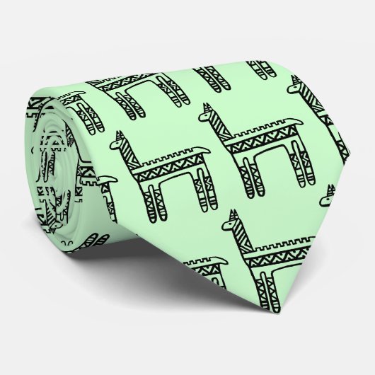 Llama-BW stropdas (Opgerold)