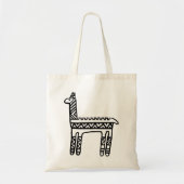 Llama-BW Tote Bag (Voorkant)
