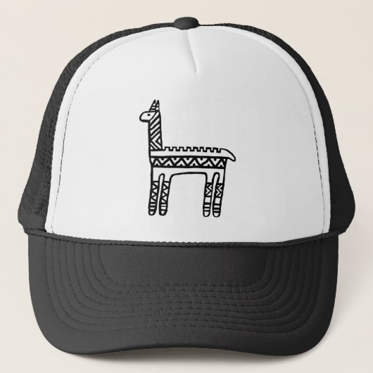 Llama-BW Trucker Pet (Voorkant)