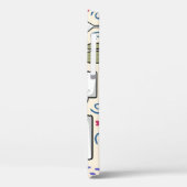 Llama Cactus: Handgetekend naadloos ontwerp Case-Mate iPhone Case (Achterkant / Links)