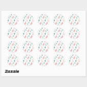 Llama Cactus Leuke Dieren Grappig Patroon Ronde Sticker (Vel)