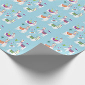 Llama & Cactus: Schattigee  Set Cadeaupapier (Hoek)